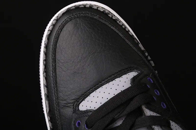 All categories Air Jordan Jordan series basketball shoes Air Jordan 3 Air Jordan 3 "Court Purple" AJ3 Joe 3 burst black and purple basketball shoes CT8532-050